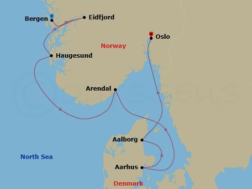 Nordic Wonders Route Map