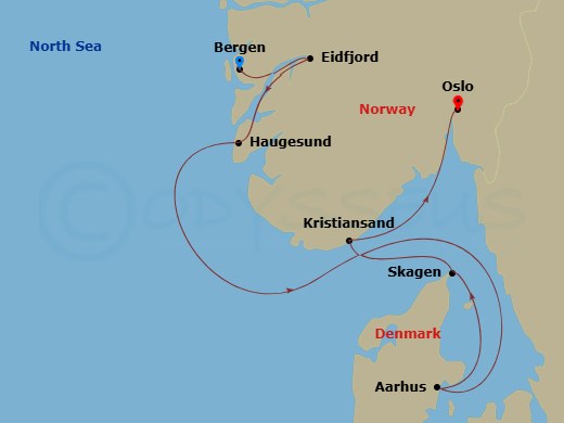 Nordic Wonders Route Map
