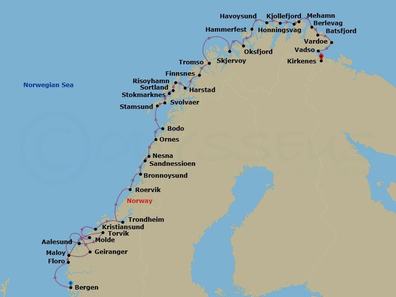 Cruise Route Map