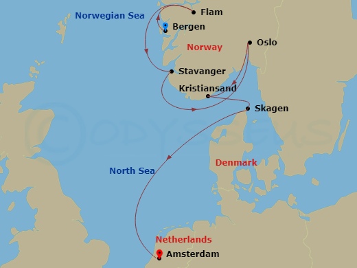 Luxury Cruise Connections - Itinerary: Viking Shores & Fjords, Viking ...