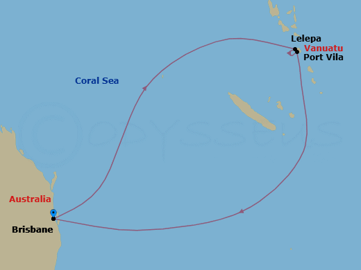 7 Night Royal Beach Club Lelepa Holiday Route Map