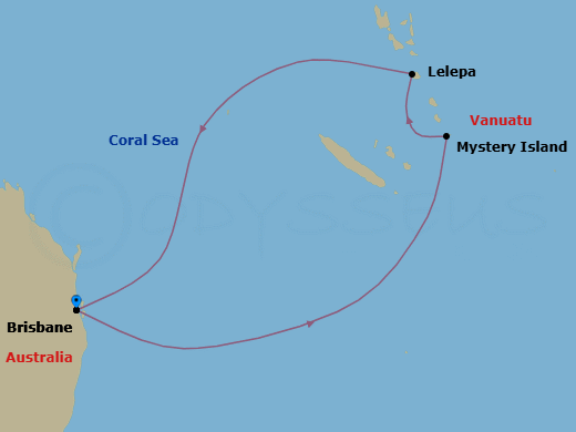 7 Night Royal Beach Club Lelepa Holiday Route Map