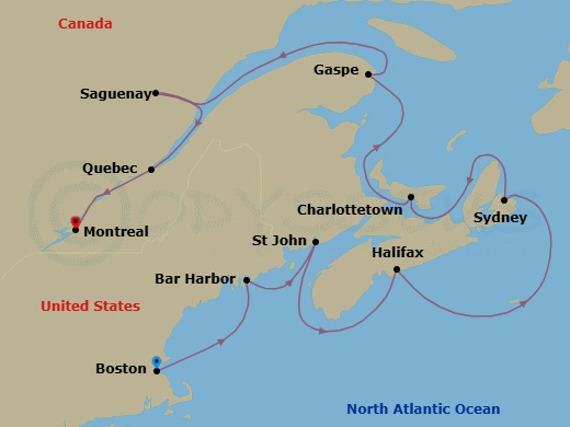 Leaves & Lobsters Route Map