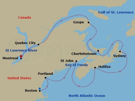 Harbors, Harvests & Hues Route Map