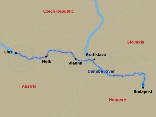 Itinerary schematic diagram