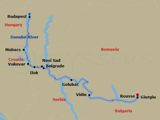 7 Night Gems Of Southeast Europe Route Map