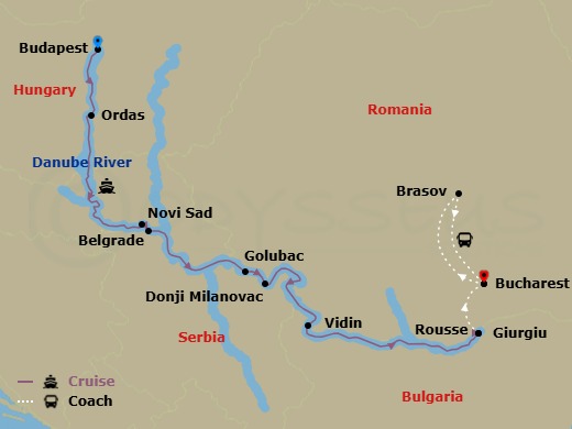 Enchantment Of Eastern Europe & Transylvania Route Map