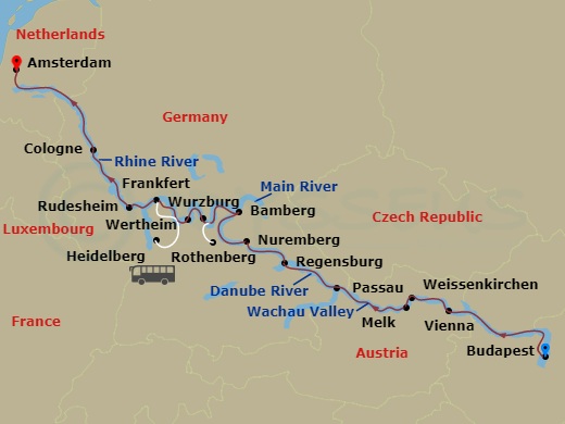 European Jewels (2028) Route Map