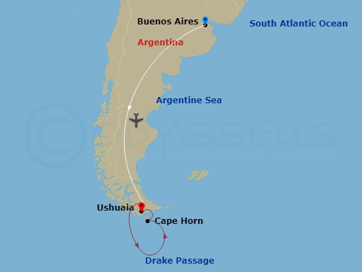 Antarctic Explorer Route Map