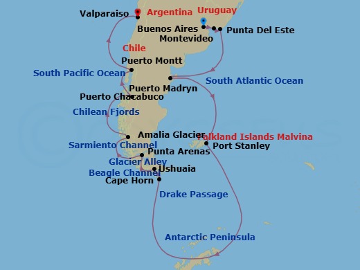 Cruise Route Map