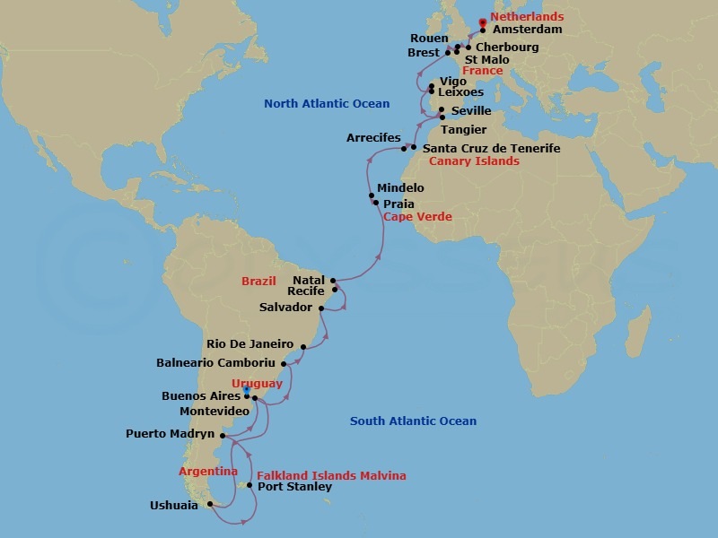 Cruise Route Map