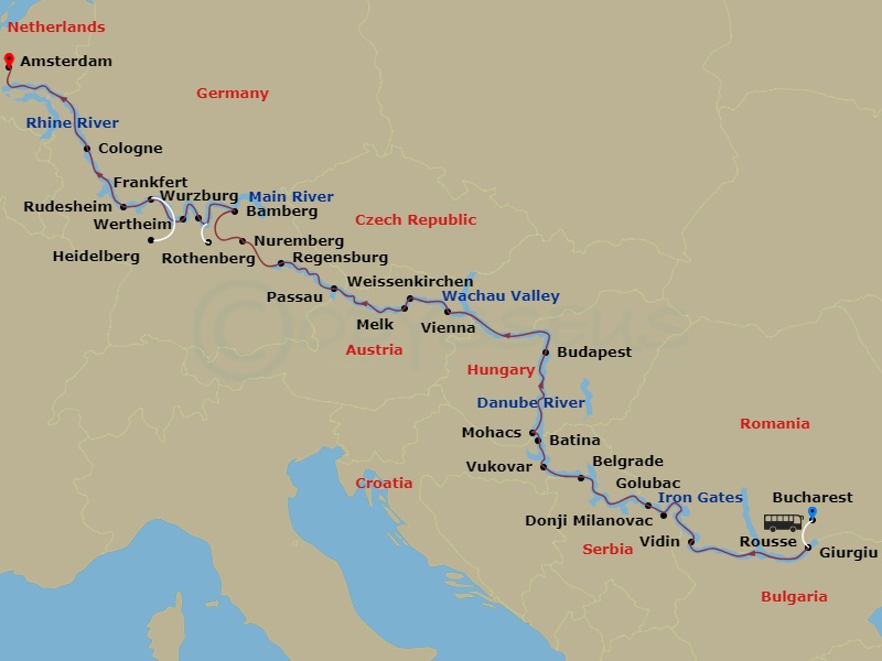 Ultimate European Journey (2028) Route Map