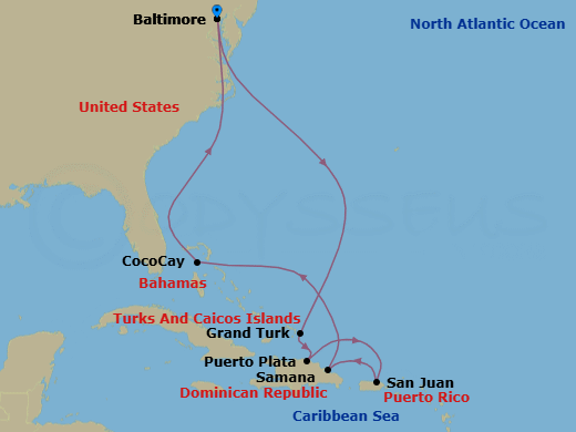 Cruise Route Map