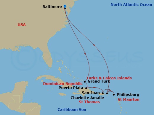 Cruise Route Map
