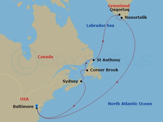 Cruise Route Map