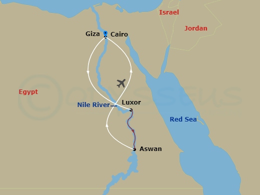 Treasures Of Egypt Route Map