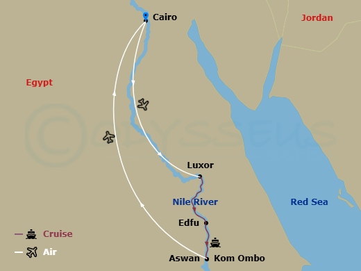 Taste Of Egypt Route Map