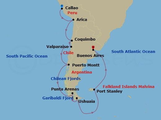 Lima To Buenos Aires Route Map