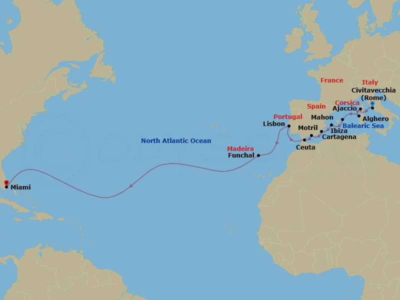 Cruise Route Map