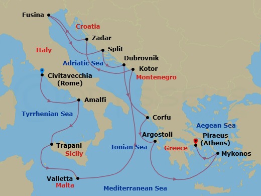 Citrus & Sea Salt Route Map