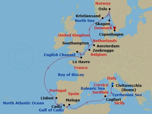 Cruise Route Map