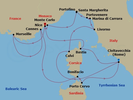 Discover The Glamour Of The Rivieras Route Map