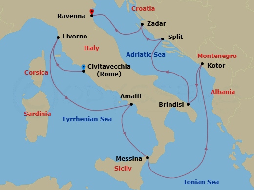 Cruise Route Map