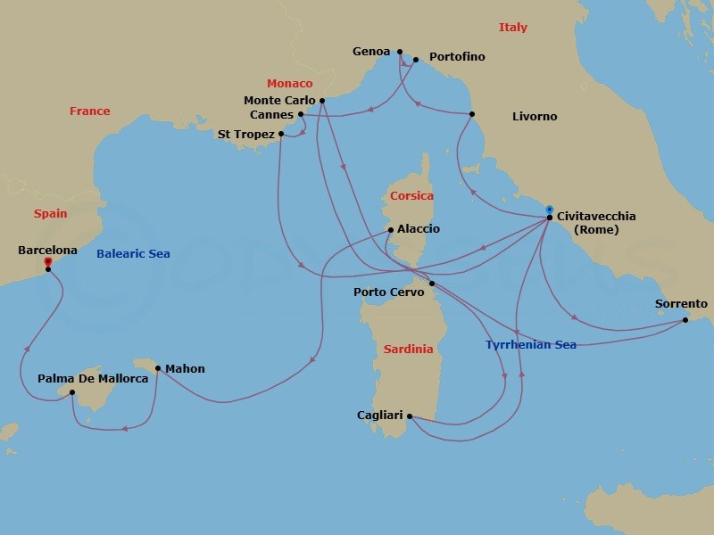 An Extended Journey From Mediterranean Radiance To The Thrill Of Monaco Race Weekend? Route Map