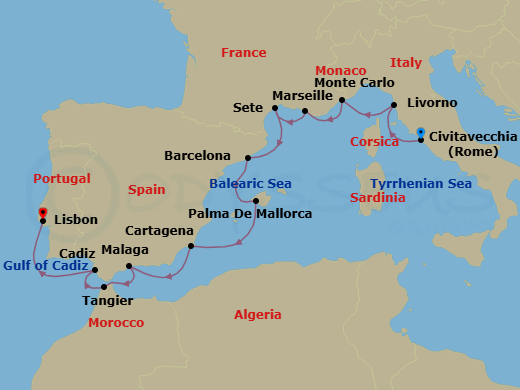 Cruise Route Map