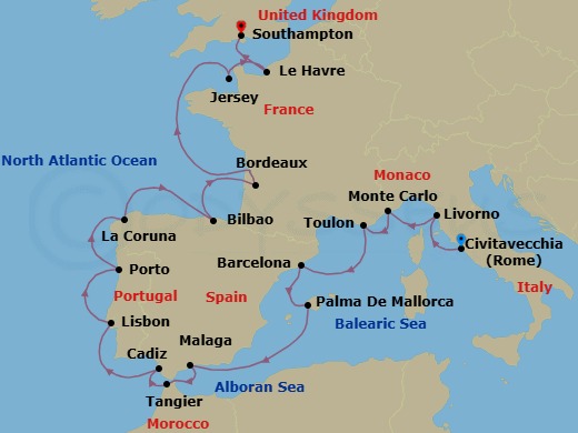 Legacies & Empires Route Map