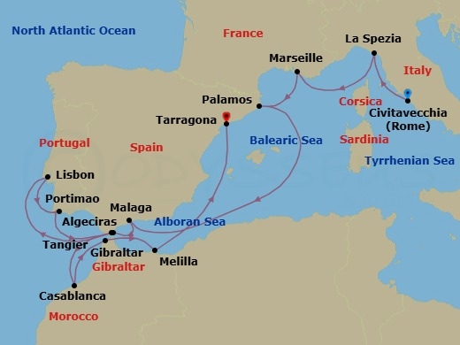 European Serenity Awaits Route Map