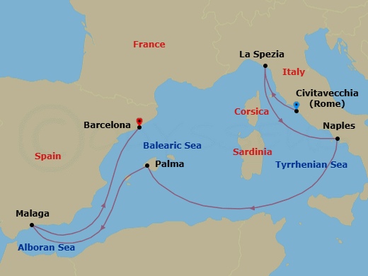 Cruise Route Map