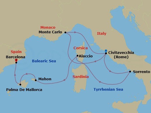 An Extended Journey To Mediterranean Icons And F1® Celebrations? Route Map