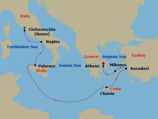 Cruise Route Map