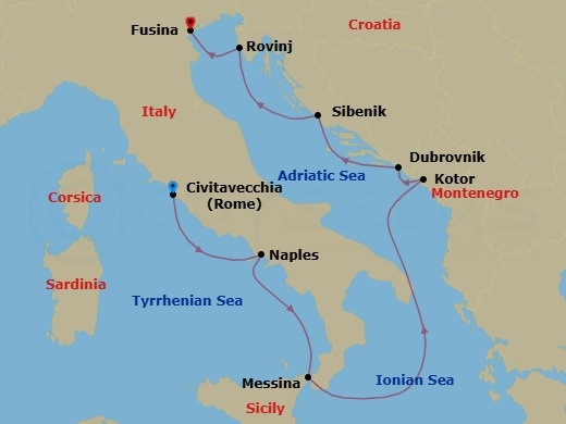 Dalmatian Rhapsody Route Map