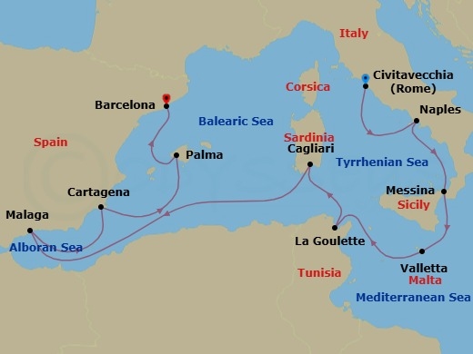 Bays & Basilicas Route Map