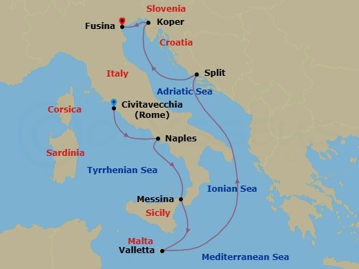 Venetian Finale Route Map