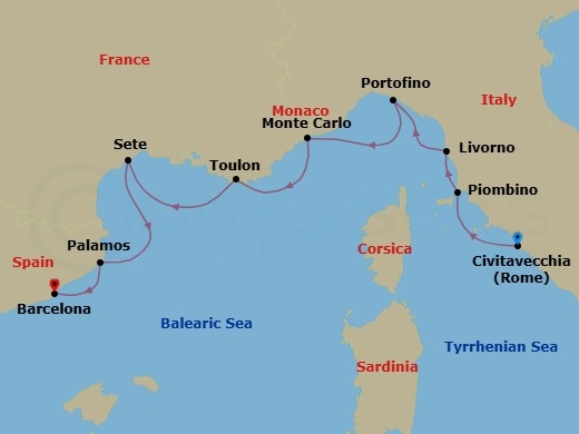 Elegant Arrivals Route Map