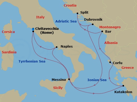 Cruise Route Map
