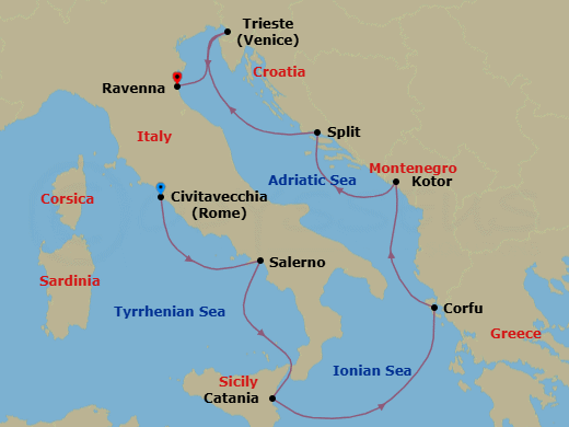 Cruise Route Map
