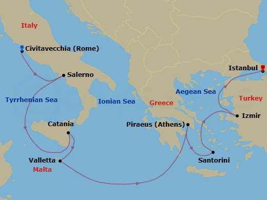 Cruise Route Map