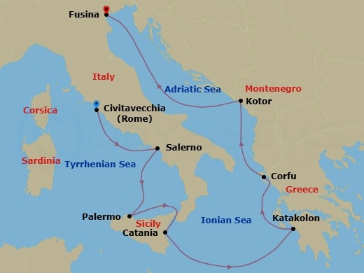 Art Of The Mediterranean Route Map