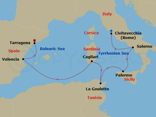 Cruise Route Map