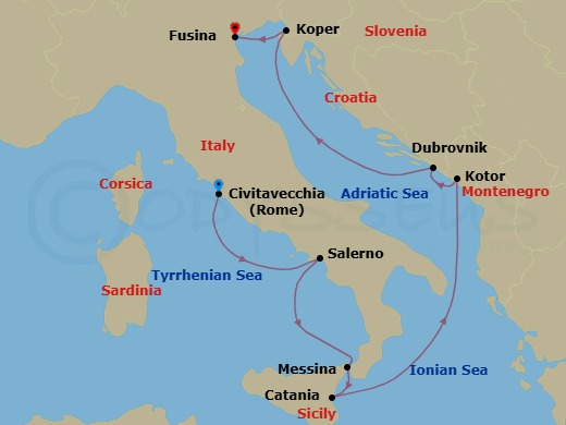 Spotlight On Wine With Mercante Route Map