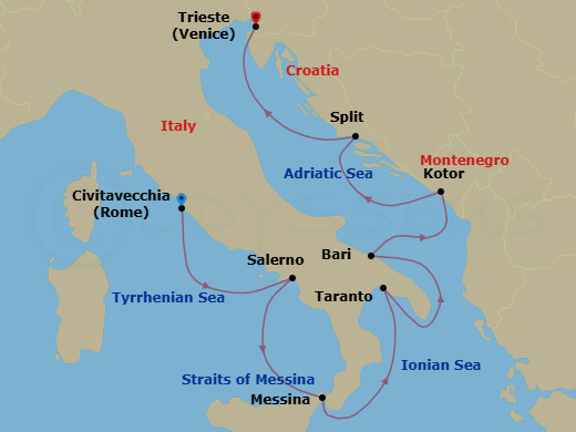 Cruise Route Map