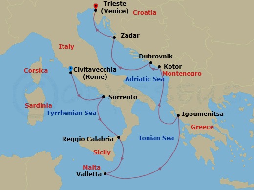 Journey Back In Time Route Map