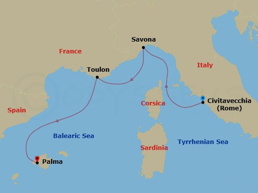 Cruise Route Map