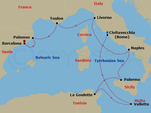 Cruise Route Map