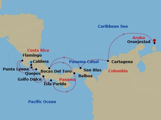 Star Collector: Latin America Explorer Route Map