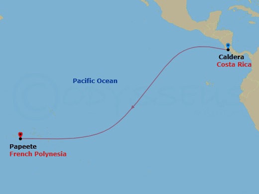Ocean Crossing Route Map